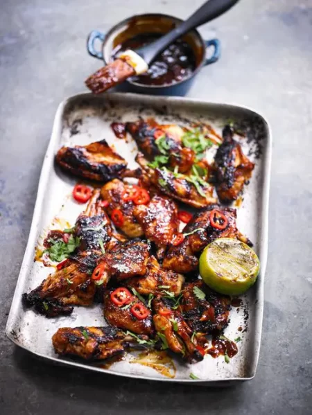 Sticky chipotle chicken wings